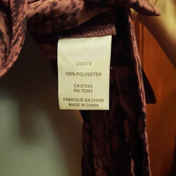 Cupcakes and Cashmere Plum Snake Blouse - Picture 8 of 9